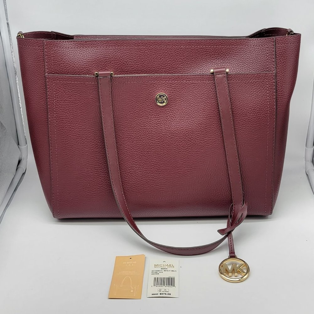 Michael Kors Maisie Large 3 in 1 Tote Merlot Multi